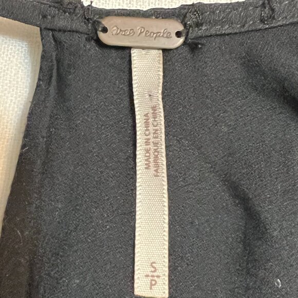 Free People Soul Serene Sheer Peplum Top Blouse Small SP Roman tic Boho Lace - Picture 6 of 10